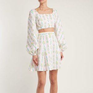 Emilia Wickstea linen crop top and skirt